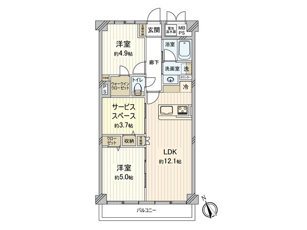 シャンボール二子玉川園 間取図(平面図) 間取図(平面図)