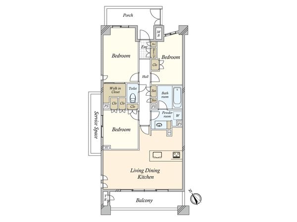 パークホームズ二子玉川ヒルトップ 間取図(平面図)