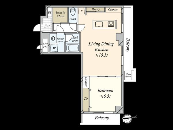 ドミール二子玉川 間取図(平面図)