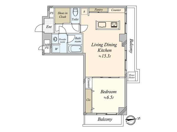 ドミール二子玉川 間取図(平面図) ドミール二子玉川 間取図(平面図)