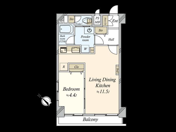 ライオンズマンション上野毛第2 間取図(平面図) 間取図(平面図)