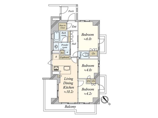 ヴェレーナグラン二子玉川 間取図(平面図) 間取図(平面図)