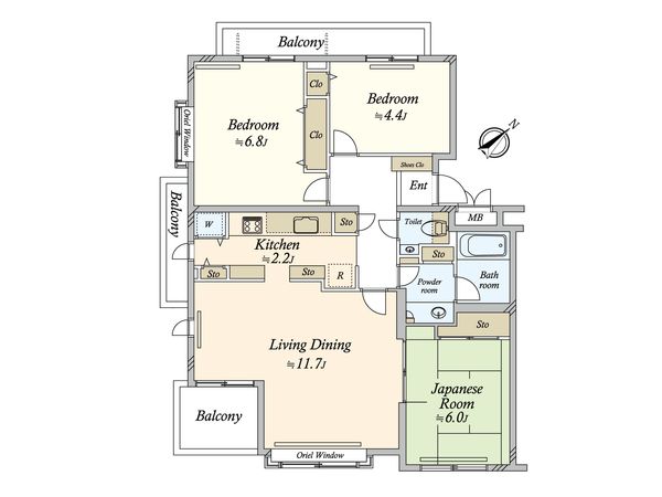 東急ドエルアルス上野毛アネックス 間取図(平面図)