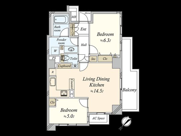 グランスイート二子玉川スタイルフォート 間取図(平面図) グランスイート二子玉川スタイルフォート 間取図(平面図)