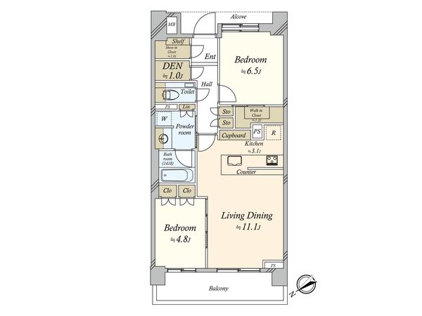 ザ・パークハウス二子玉川ガーデン 間取図(平面図) ザ・パークハウス二子玉川ガーデン 間取図(平面図)