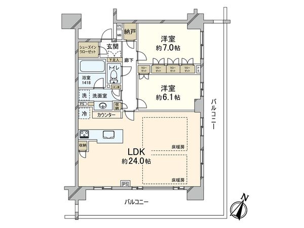 パークハウス新丸子ブリージア 間取図(平面図) パークハウス新丸子ブリージア 間取図(平面図)