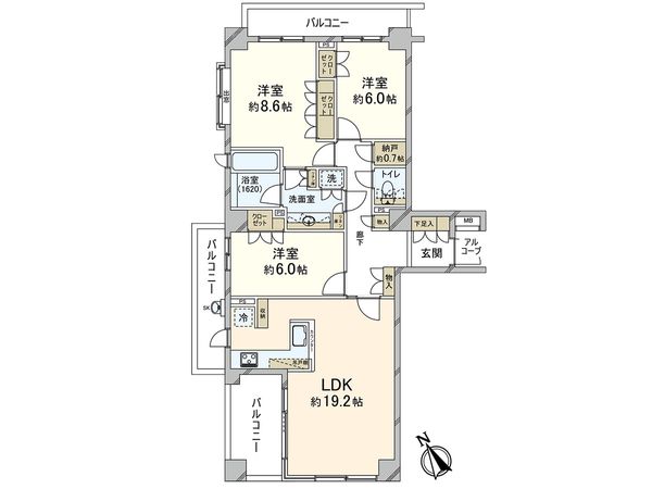 パークコート二子玉川 弐番館 間取図(平面図) パークコート二子玉川 弐番館 間取図(平面図)