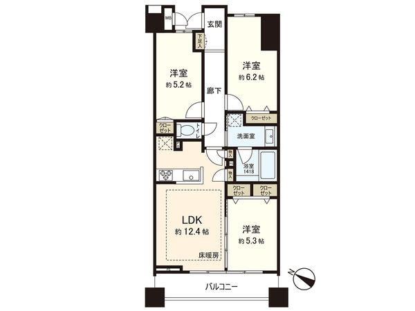 マイキャッスル高井戸 間取図(平面図) マイキャッスル高井戸 間取図(平面図)