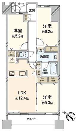 マイキャッスル高井戸 間取図(平面図)