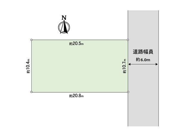 足立区保塚町 土地 区画図 足立区保塚町 土地 区画図