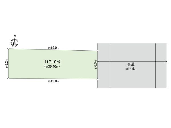 扇橋1丁目 土地 区画図