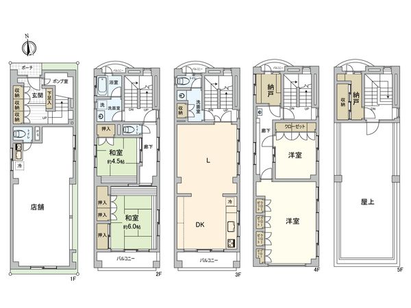 新大橋3丁目戸建 間取図(平面図) 新大橋3丁目戸建 間取図(平面図)