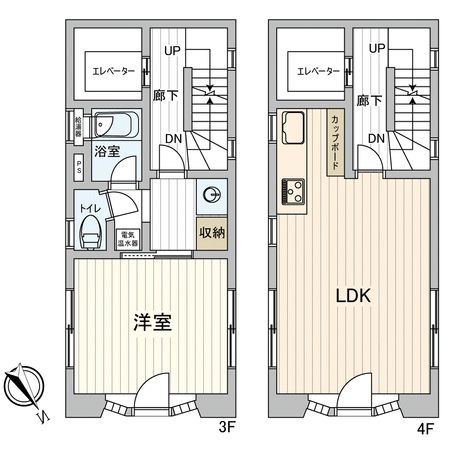 新大橋一丁目 戸建 間取図(平面図) 新大橋一丁目 戸建 間取図(平面図)