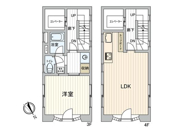 新大橋一丁目 戸建 間取図(平面図) 新大橋一丁目 戸建 間取図(平面図)