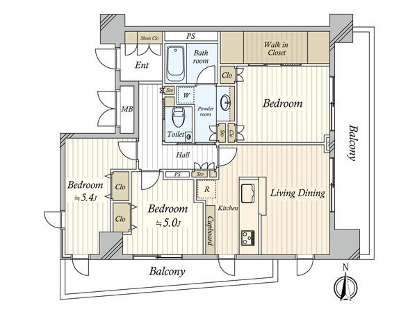 アトラス深川住吉 間取図(平面図) アトラス深川住吉 間取図(平面図)