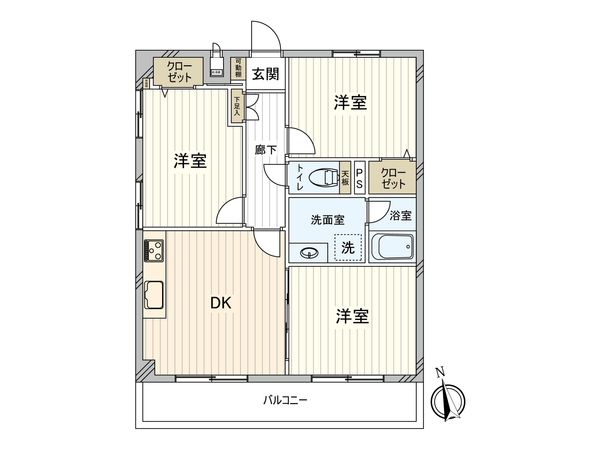 シャンボール門前仲町 間取図(平面図) シャンボール門前仲町 間取図(平面図)