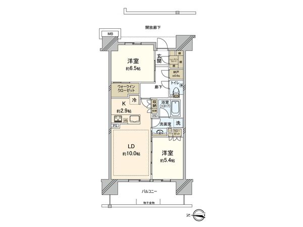 メイツ深川住吉 間取図(平面図)