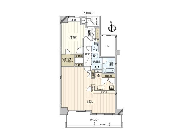 ラ・コピエ門前仲町 間取図(平面図)