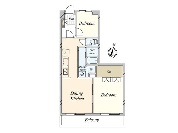 清澄第2ローヤルコーポ 間取図(平面図) 清澄第2ローヤルコーポ 間取図(平面図)