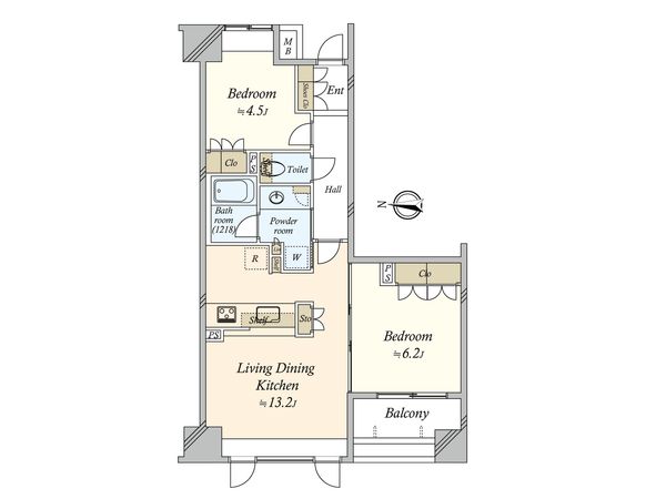 パークハウス深川高橋 間取図(平面図)