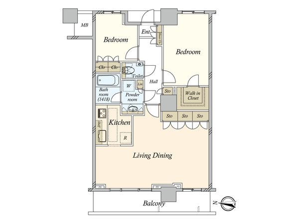 イーストコモンズ清澄白河セントラルタワー 間取図(平面図) イーストコモンズ清澄白河セントラルタワー 間取図(平面図)