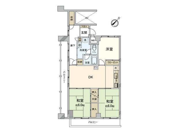 エクセレンス町屋駅前 間取図(平面図) エクセレンス町屋駅前 間取図(平面図)