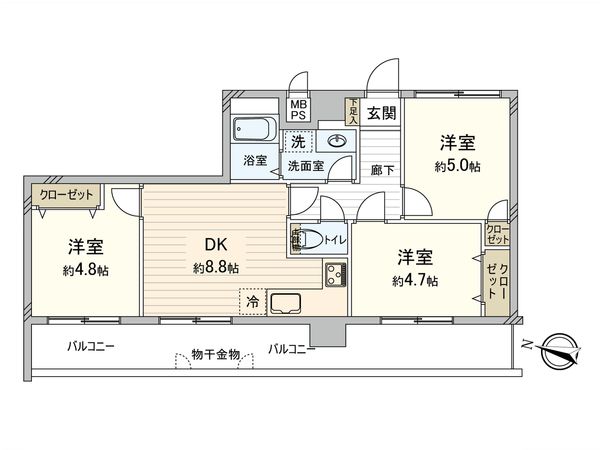 ロイヤルプラザ森下 間取図(平面図) ロイヤルプラザ森下 間取図(平面図)