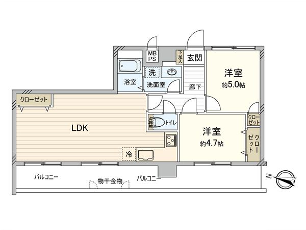 ロイヤルプラザ森下 間取図(平面図)