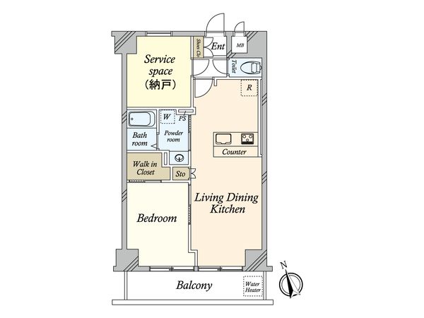 ジョイフル門前仲町第1 間取図(平面図) 間取図(平面図)