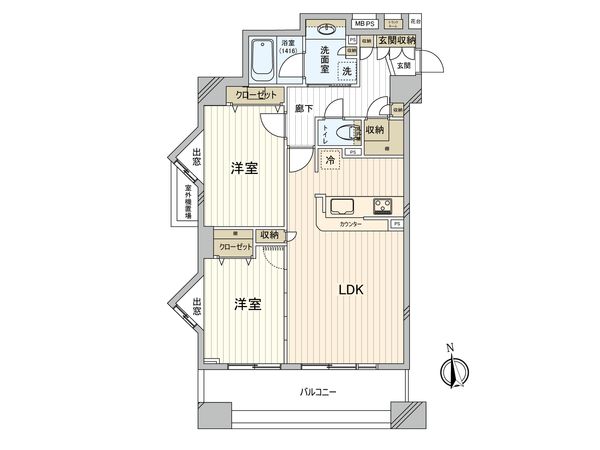 ライオンズステージ門前仲町冬木 間取図(平面図) ライオンズステージ門前仲町冬木 間取図(平面図)