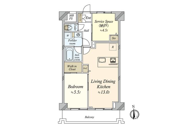 ムサシノコート浅草橋 間取図(平面図) ムサシノコート浅草橋 間取図(平面図)