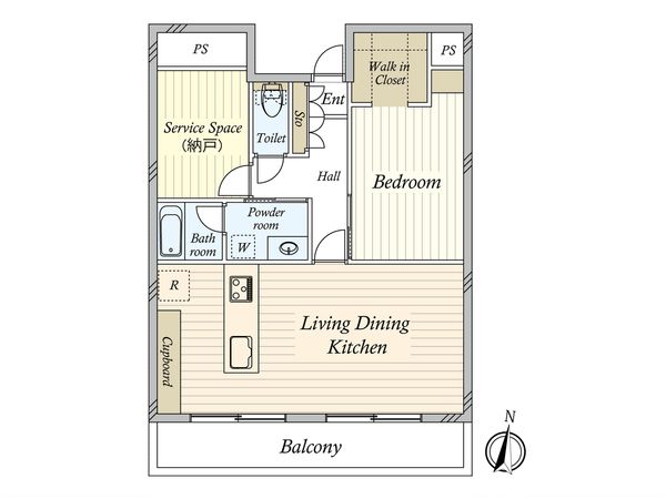 イーストコモンズ清澄白河パークフラッツ 間取図(平面図)