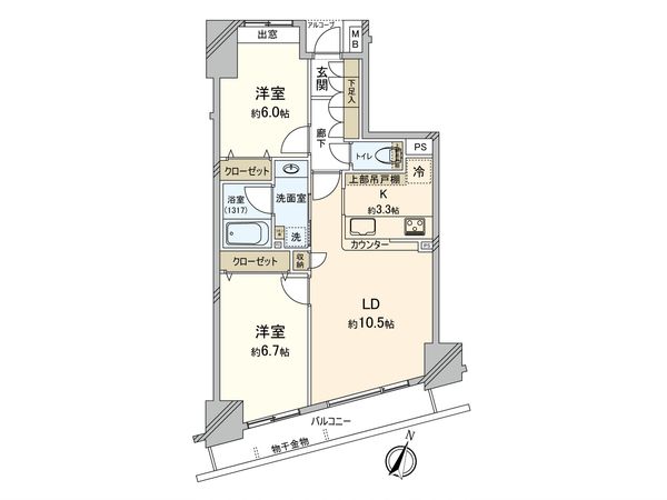 ベルヴィータ小岩 間取図(平面図)