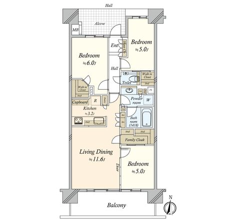 イーストゲートスクエア 間取図(平面図)