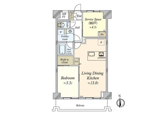 ムサシノコート浅草橋 間取図(平面図)