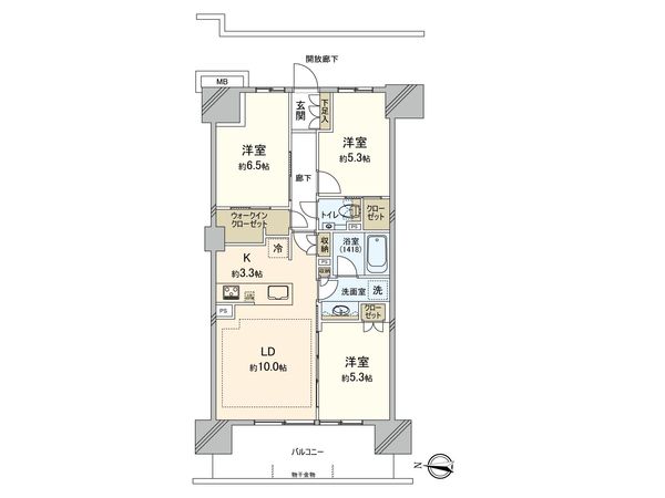 メイツ深川住吉 間取図(平面図)