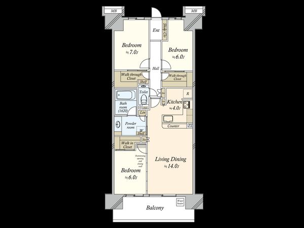 東京スイート・レジデンス 間取図(平面図)