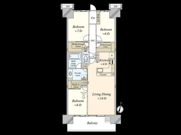 東京スイート・レジデンス 間取図(平面図)