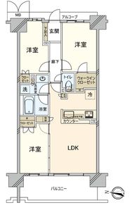 シャリエ清澄白河 間取図(平面図) 間取図(平面図)
