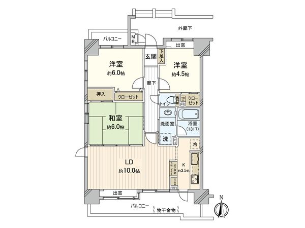 ルイシャトレ門前仲町 間取図(平面図) 間取図(平面図)
