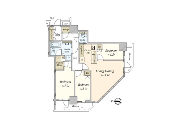 パークハウス清澄白河タワー 間取図(平面図) パークハウス清澄白河タワー 間取図(平面図)