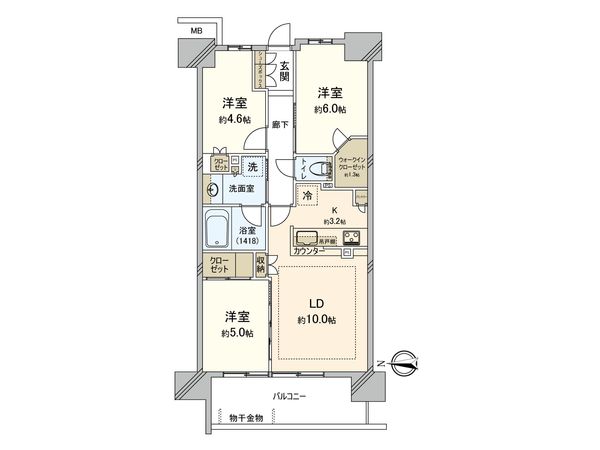 ザ・パークハウス亀戸 間取図(平面図)