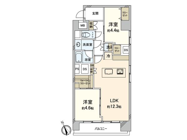清澄ハイツ 間取図(平面図) 清澄ハイツ 間取図(平面図)