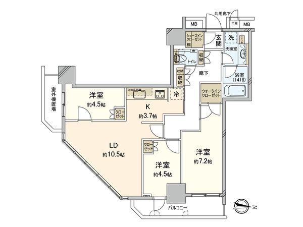 パークハウス清澄白河タワー 間取図(平面図) パークハウス清澄白河タワー 間取図(平面図)