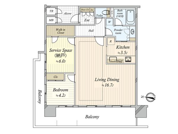 マイキャッスル木場公園ウインズコート 間取図(平面図)