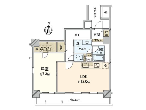 レーベンハイム森下レシェンテ 間取図(平面図)