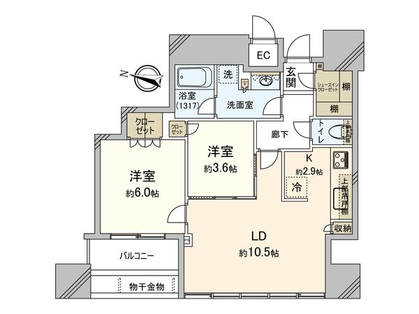 D’グラフォート清澄白河 間取図(平面図) D’グラフォート清澄白河 間取図(平面図)