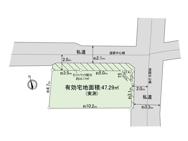板橋区板橋1丁目 建築条件付き売地 区画図