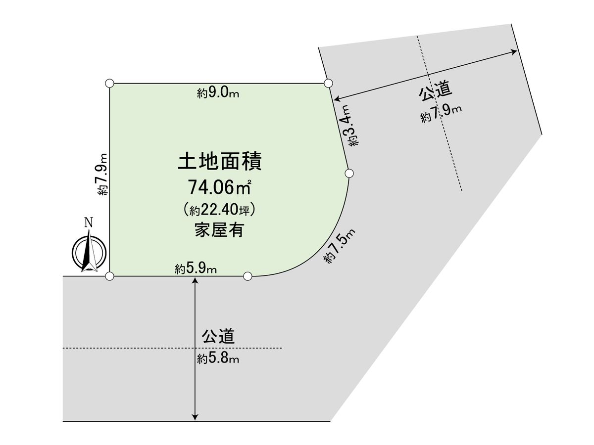 板橋区板橋4丁目 土地 区画図 区画図