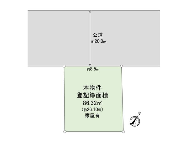 板橋区大山西町 土地 区画図 板橋区大山西町 土地 区画図